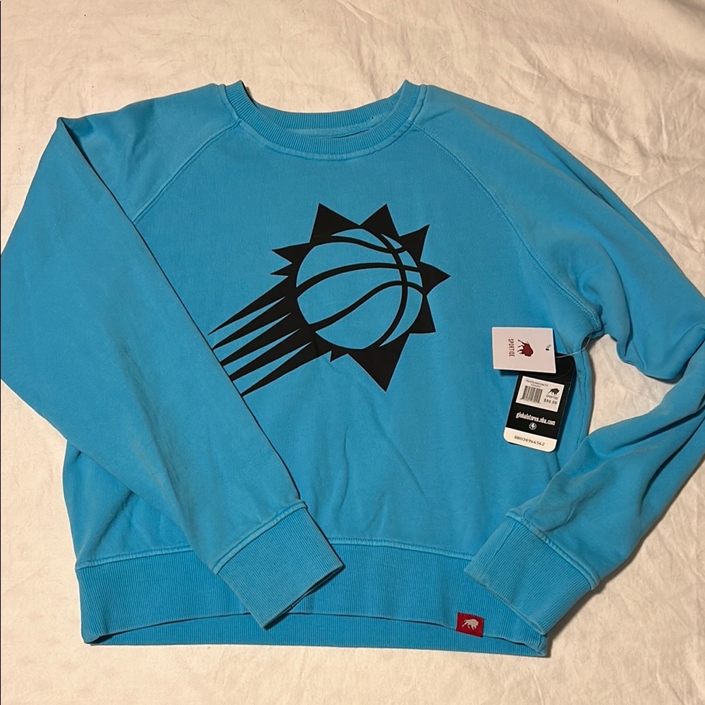 NWT NBA SPORTAGE Blue Sweatshirt with Black Graphic